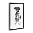 thumbnail image 3 of Stupell Industries Traditional Minimal Dog Drawing Black Floating Frame Canvas Art, 17 x 25, by cartissi, 3 of 8
