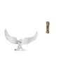 thumbnail image 1 of Escultura De ángel De Resina Con Elegante Figura Alada Y Reloj De Pie Vintage Clásico En Miniatura Para Decoración De Estantería De Oficina., 1 of 8