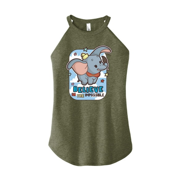 Disney - Dumbo - Believe In The Impossible - Juniors High Neck Tank Top