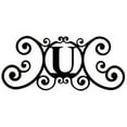 thumbnail image 1 of Village Wrought Iron LET-U House Plaque Letter U - Black, 1 of 1
