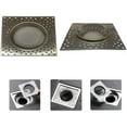 thumbnail image 6 of Tutuviw 8 Pcs Stainless Steel Bathtub Drain Hair Catcher Bathroom Drain Strainers Drain Cover Bathtub Hair Trap for Tub, Drain Cover Basket/Filter for Drain Hole, Utility Drain Cover, 6 of 7