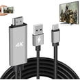 thumbnail image 1 of Adaptador HDMI Cable USB tipo C Cable de conversión digital de video MHL 4K HD Adepaton HMKY474, 1 of 7