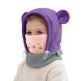 thumbnail image 2 of Kids Balaclava Hat with Face Mask Polar Soft Warm Cold Weather Hat for Boys Girls 4-12 Years Skiing Cycling Camping and Winter Play Kids Cold Weather Gear, 2 of 6