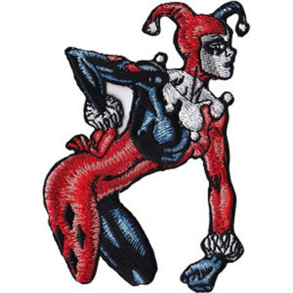 Patch - DC Comics - Harley Quinn Sneer Iron On Licensed p-dc-0127