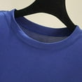 thumbnail image 5 of CYRBOKO Women's Pullover Tank Tops, Crew Neck Soft Summer Lightweight Sleeveless Tops Blue Size 2XL, 5 of 6