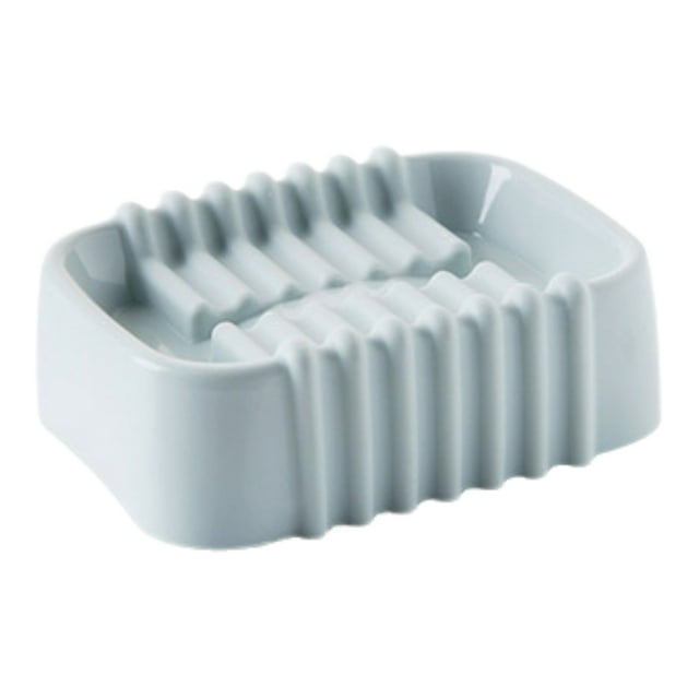 Bathroom Shelf Organizer Double Compartment Soap Box Bathroom Laundry Soap Organizer Large Draining Soap Shelf without Punching Holes Compartment Organizer Box