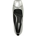 thumbnail image 4 of Franco Sarto Womens Natalia Square Toe Heel Pumps Silver Metallic 6M, 4 of 5