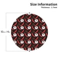 thumbnail image 3 of Disketp Red Hot Chili 1 Funny Coasters,6 Pcs Leather Coasters with Holder, Perfect Housewarming Hostess Gifts,Protect Furniture from Water Marks Scratch and Damage,Round Shape, 3 of 7