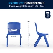 Flash Furniture Emmy Adjustable Classroom Activity Table for Kids with 6 Chairs, Blue/Gray