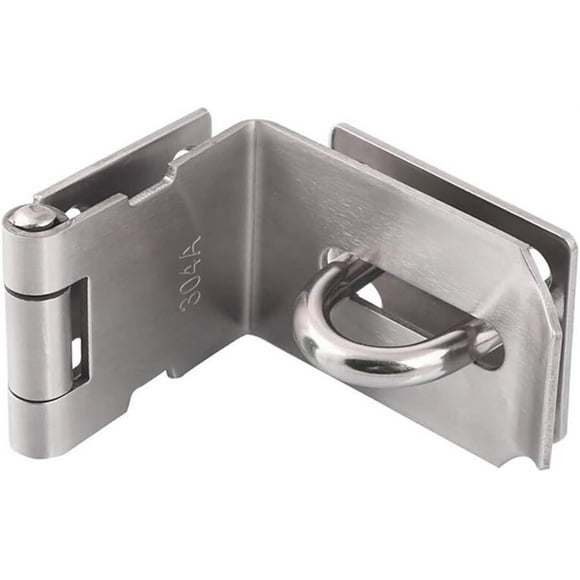 Lock for Door,Right Angle Turn Door Lock Hasp Stainless Steel Extra Thick 90 Degree Turn Style with Screws,Lock and Lock,Locks for Doors