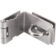 RKZDSR Stainless Steel Right Angle Door Lock Hasp: Extra Thick 90 Degree Turn Style, Complete with Screws.