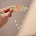 thumbnail image 2 of MUCHENGGIFT Austrian Crystal Hair Clips, White Sparkly Rhinestones Hairpins Barrettes, Cryatal Hollow out Flower Hairgrip Hair Headwear Hair Accessories for Women Girls, 2 of 4