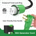 thumbnail image 4 of Kit combinado de cable de generador y caja de entrada de alimentación RVINGPRO 50A, 4 of 9