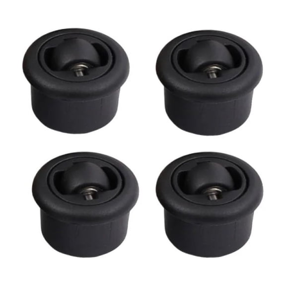 4pcs Invisible Universal Slotted Wheel 360 Degree Rotation Caster Smooth Quiet for Home&Office Furniture Bottom Push-pull moving