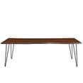 thumbnail image 4 of Modway Ardor 96" Live Edge Acacia Wood and Metal Dining Table in Black/Walnut, 4 of 10