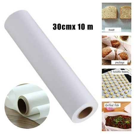 

BCLONG 10M Baking Paper Barbecue Double Sided Silicone Oil Parchment Bakery BBQ Party