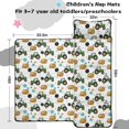 thumbnail image 5 of Tractor and Haybales White Pattern Teens Toddler Nap Mat with Pillow, Sleeping Mat Bag for Preschool Daycare 59"x22", 5 of 6