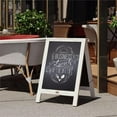 thumbnail image 3 of Flash Furniture Canterbury 30x20" A-Frame Wood Magnetic Chalkboard in White, 3 of 7