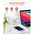 thumbnail image 4 of VEVOR 9 Drawer Dresser Tall Fabric Drawer Dresser with Bin LED & Outlet White, 4 of 9