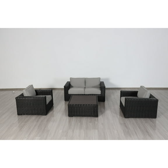 Teva Patio FurnitureSanta Monica Love Seat Set with Cushion