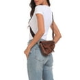 thumbnail image 4 of HDE Women's Saddle Shoulder Bag PU Leather Crossbody Purse - Brown Snakeskin, 4 of 6