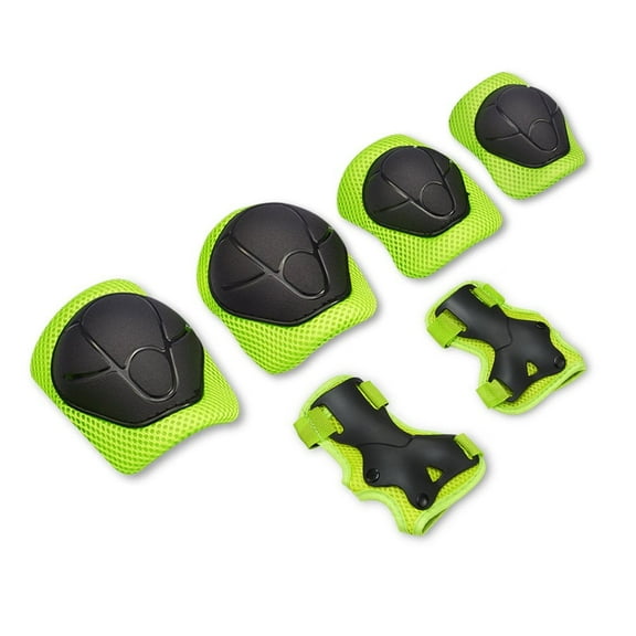 QISHI Knee Pads for Kids,Kids Protective Gear Set with Child Kids Knee and Elbow Pads & Wrist Guards 3 in 1 for Biking Skateboard Scooter Rollerblading Skating Cycling