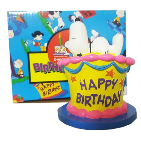 Peanuts Flamebro Birthday Bash Snoopy Birthday Cake Topper