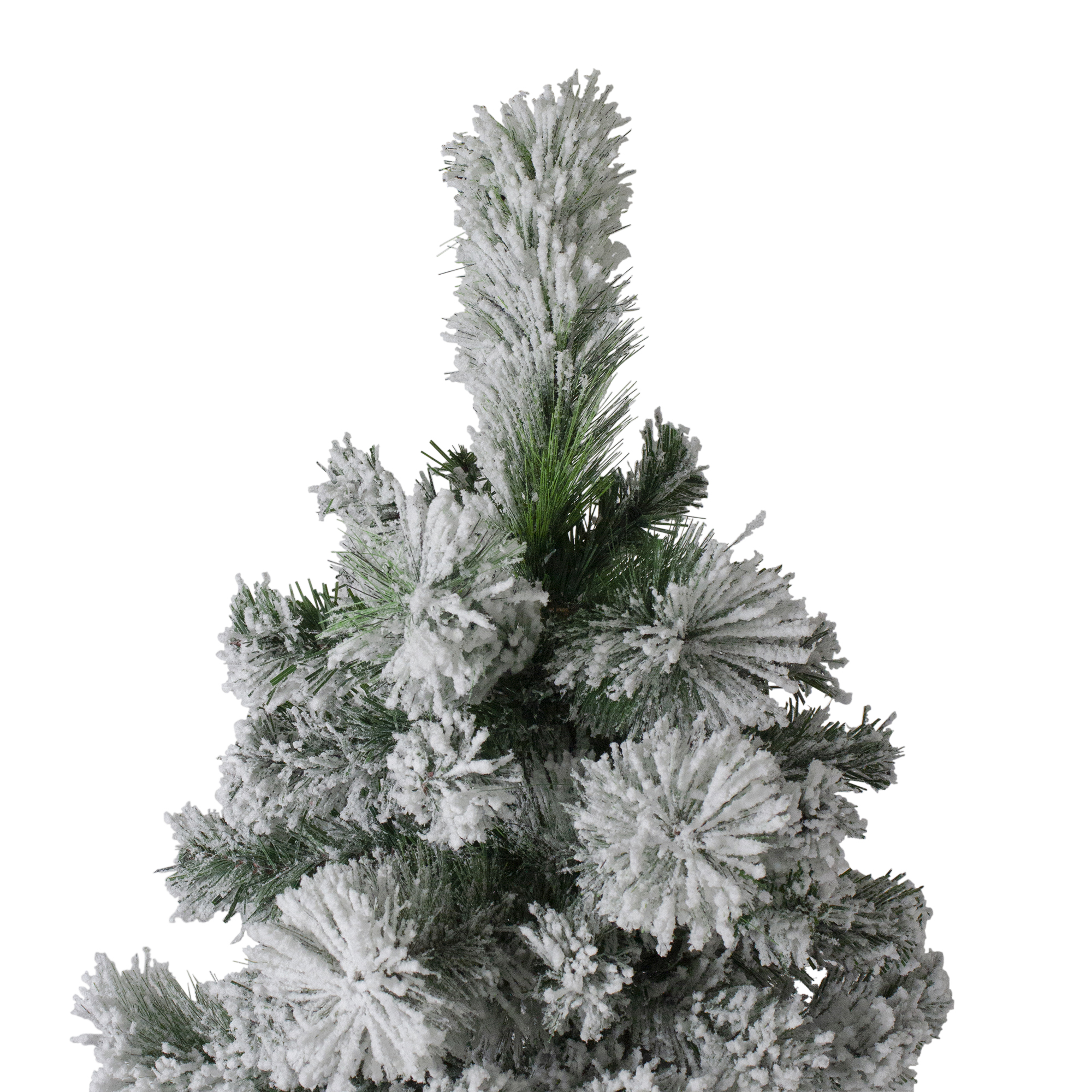 Northlight 6.5' Flocked Somerset Spruce Artificial Christmas Tree - Unlit - image 4 of 6