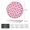 thumbnail image 2 of Salouo Cute Flamingo Pattern Bone China Decorative Plate,Holiday Decor Decorative Ceramic Plates with Stand Elegant Home DéCor for Hallway/Living Room/Bedroom-7in, 2 of 6