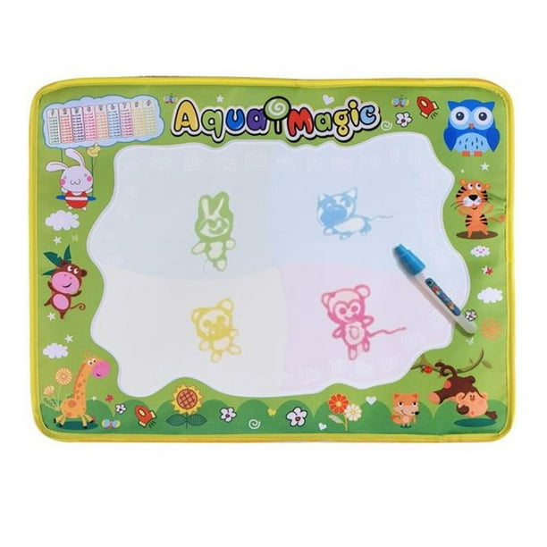 Pizarra para pintar, escribir y dibujar con agua, tela con imágenes coloridas, hogar, mujeres