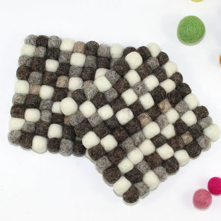 

Summer Clearance 2023! YOHOME Felt-Ball-Coasters Set Felt-Coasters Wool Felt-Coaster Felted-Coaster Rainbow-Coaster Tea-Coaster Gift for Her Holiday Gift