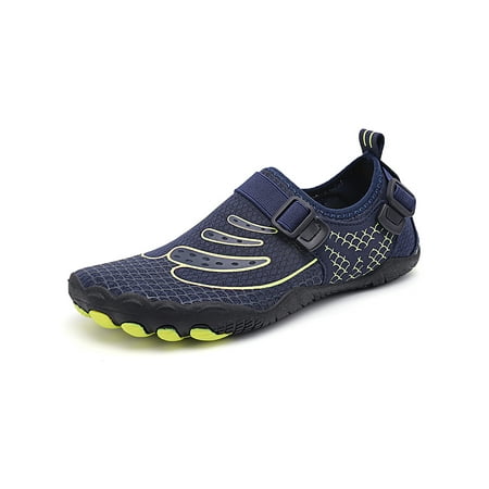 

Colisha Unisex Water Shoes Quick Dry Swim Beach Shoe Barefoot Aqua Socks Yoga Anti-Slip Flats Breathable Sneakers Yellow Blue 9.5