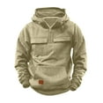 thumbnail image 4 of Mercatoo Boys Oversized Hoodies Half Zip Up Sweatshirts Long Sleeve 𝗣reppy Pullover Shirts Fall Winter Warm Athletic Tops, 4 of 7