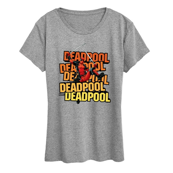 Marvel Deadpool - Katana Pose - Women's Short Sleeve Graphic T-Shirt