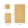 thumbnail image 2 of Beautiful by Drew Barrymore 6-Piece Stripe Hem Bath Towel Set, Soft 100% Cotton, Yellow, 2 of 4