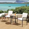 thumbnail image 3 of Dextrus Set of 2 Patio Dining Chairs, Outdoor Indoor Wicker Bistro Chairs for Patio, Backyard, Poolside, Balcony,Dining room, Living Room, Bedroom, 3 of 10
