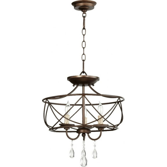 Quorum Lighting Cilia 3-Light 16 Oiled Bronze Ceiling Fan