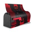 thumbnail image 2 of Daiia Black Panther Red Background Mailbox Cover , Magnetic Welcome Mailbox Wraps Post Letter Box Cover for Garden Yard Home Decor-21x18 in, 2 of 7