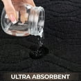 thumbnail image 3 of Superior Brou Geometric Diamond Washable Bath Rug, Set of 2, Medium, Black, 3 of 10