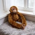 thumbnail image 3 of Long Arm Plush Monkey, 19.7 Inch Hanging Monkey with Connectable Limbs, Ultra Soft and Huggable Stuffed Animal for Kids, Cute Home and Nursery Décor, Best Birthday Gift Idea (Brown), 3 of 10