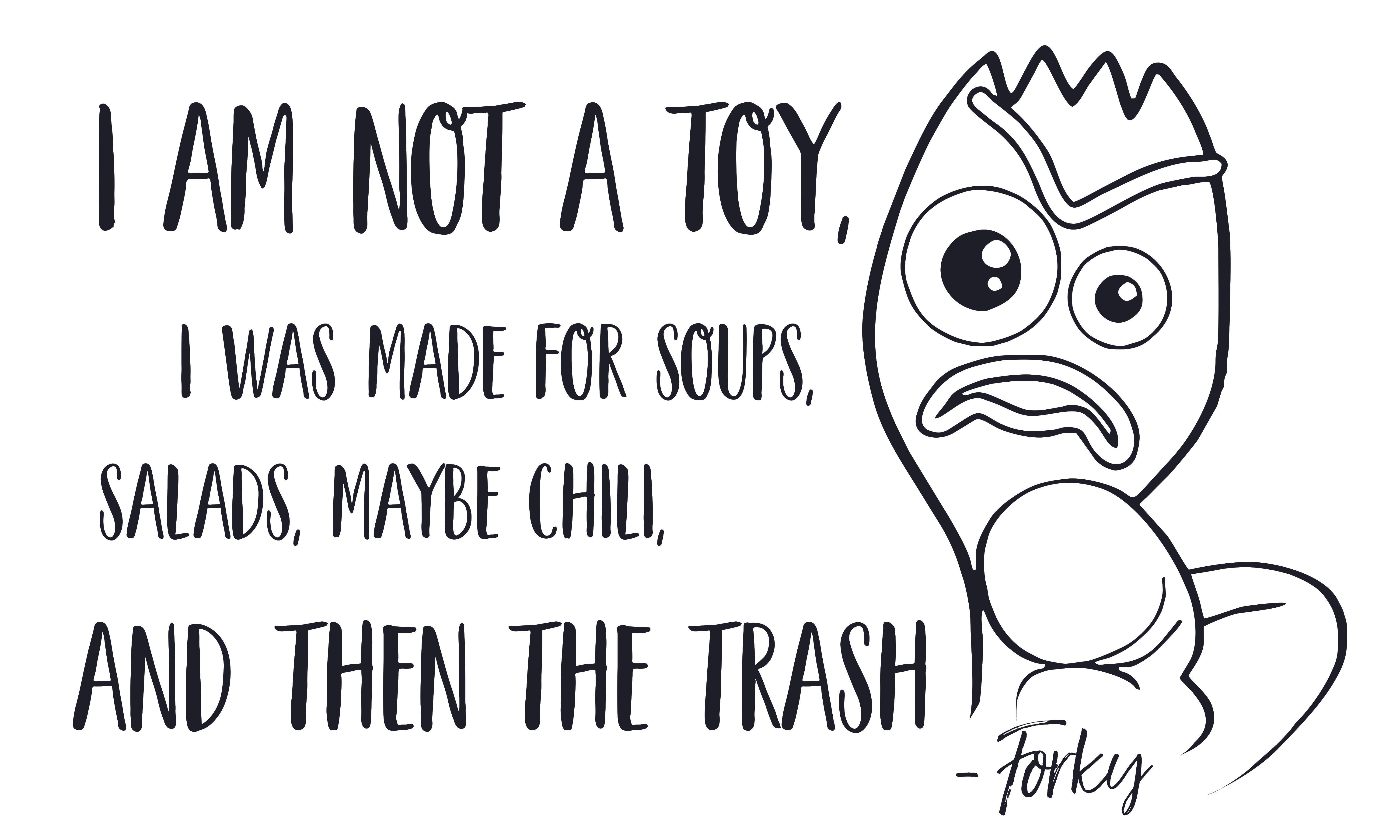 forky i am not a toy