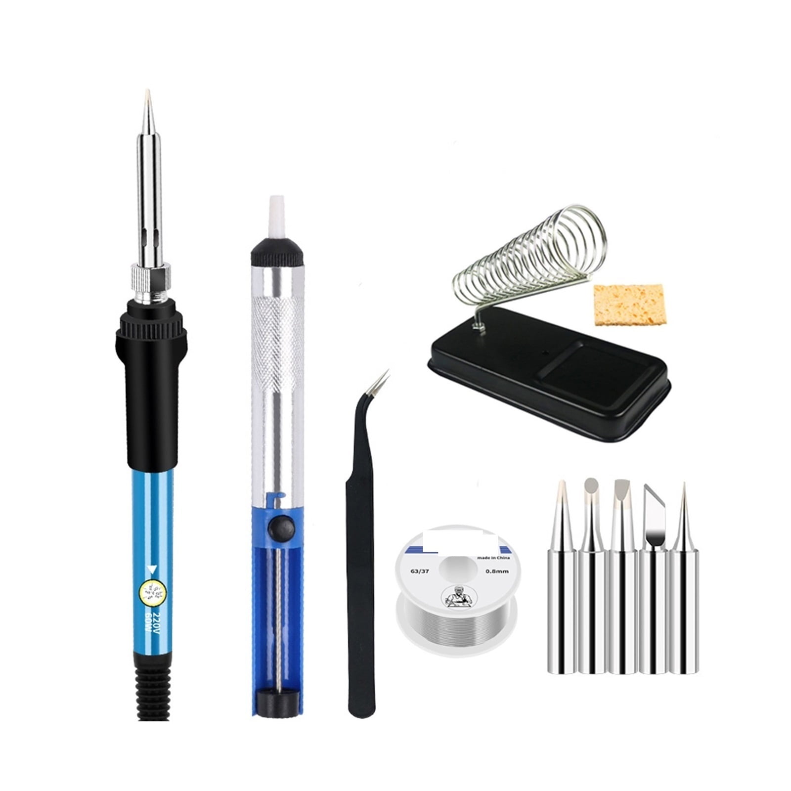 Adjustable Temperature Welding Soldering Iron, Fast Heating Thermostatic Design Welding Tools,Electronics Soldering Iron Kit ,Portable