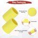 thumbnail image 5 of Uxcell 12PCS Bandas de sudor deportivas, muñequeras de algodón absorbentes de sudor para entrenamiento/baloncesto/correr [Amarillo, 10cmW], 5 of 7