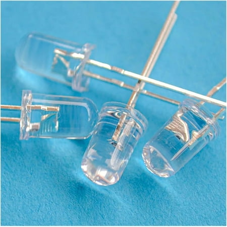 

ZX 100pc F5 5mm Round White Red Green Blue Yellow Pink Water Clear Diode Led Super Bright Ligte Emitting Diodes 6000-6500k Lamp Bulb (Color : Pink Size : 100Pcs)-0810