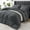 Dark Gray, variant on WISHEAD 7 Piece Comforter Set Queen Size, Ultra Soft Bed in a Bag, All Season Bedding Set with Comforter, Sheets, Pillowcases & Shams, Black