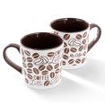 thumbnail image 2 of Mr. Coffee Vintage Brew 4 Piece 18 Ounce Stoneware Mug Set in Brown, 2 of 5