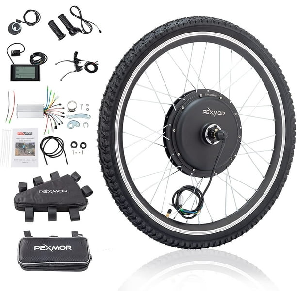PEXMOR Electric Bike Conversion Kit, 48V 1000W 26" Front/Rear Wheel w