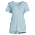 thumbnail image 5 of Time and Tru Women's Short Sleeve Henley, 5 of 5