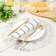 thumbnail image 6 of 50Pcs Silver Placemats Set Round 13 Inch Foil Mesh Pressed Bulk Disposable Fall Table Mates 50 Pack Silver Doilies for Dining Table Wedding Birthday Party Holiday Home Decoration, 6 of 13