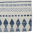 thumbnail image 5 of Linon Outdoor Washable Area Rug Collection, Ivory and Blue, 7' x 9', 5 of 8